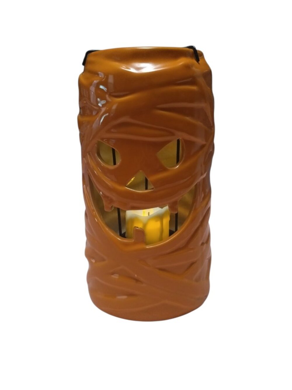Yankee Candle Mummy Pumpkin Halloween Tealight Holder 8 Inches Tall Festive